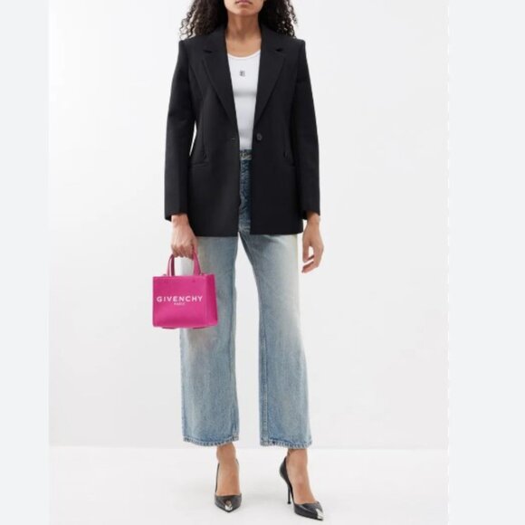 Givenchy Canvas Mini G-Tote Shopping Tote in Neon Pink - Picture 8 of 8